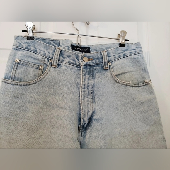 💪VINTAGE BRITCHES GREAT OUTDOORS BLUE JEANS MEN'S SIZE 31 x 31 FADED DISTRESSED - Picture 3 of 12